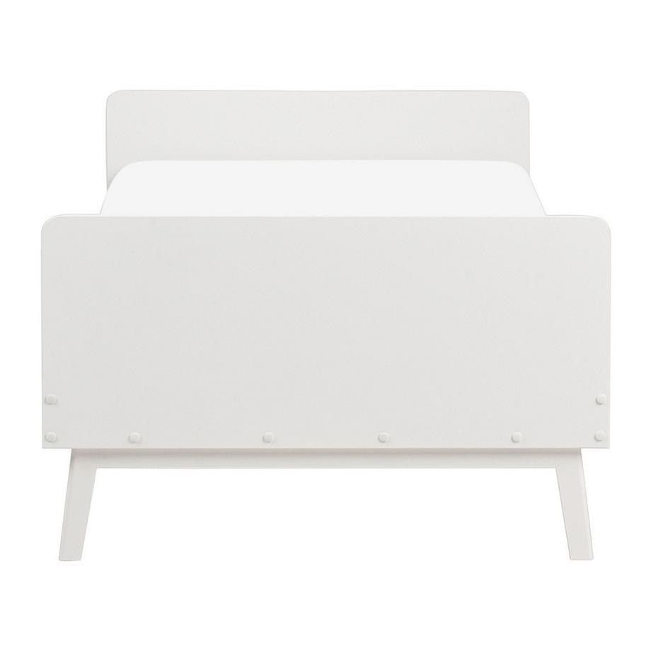 Beliani Lit avec sommier en Bois de pin Scandinave BONNAC  