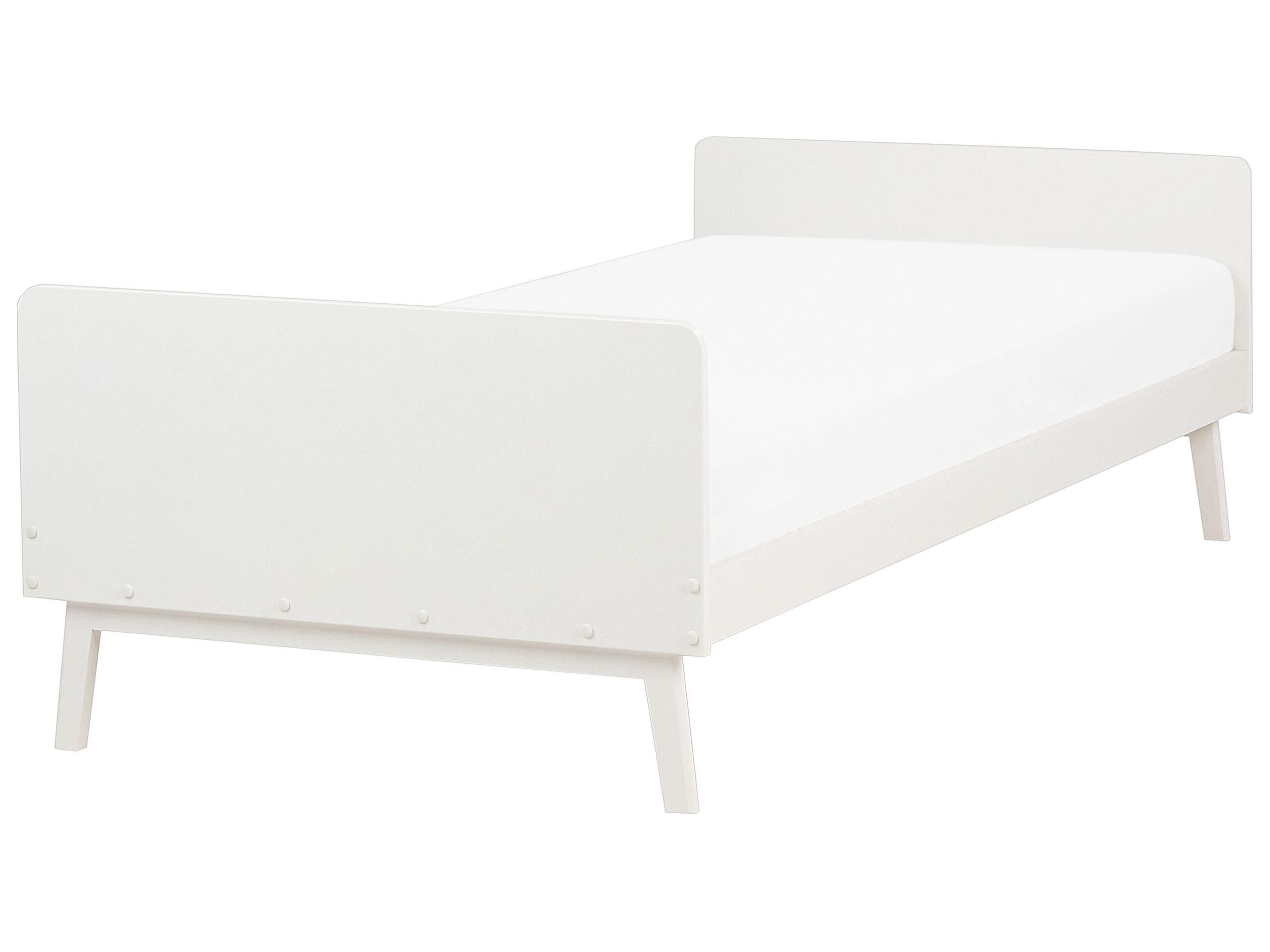 Beliani Letto con rete a doghe en Legno di pino Scandinavo BONNAC  