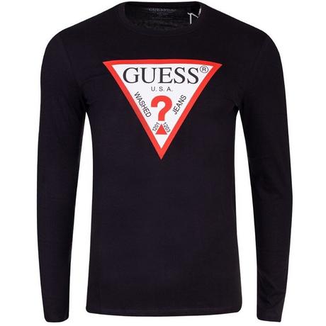GUESS Original Logo Langarmshirt  