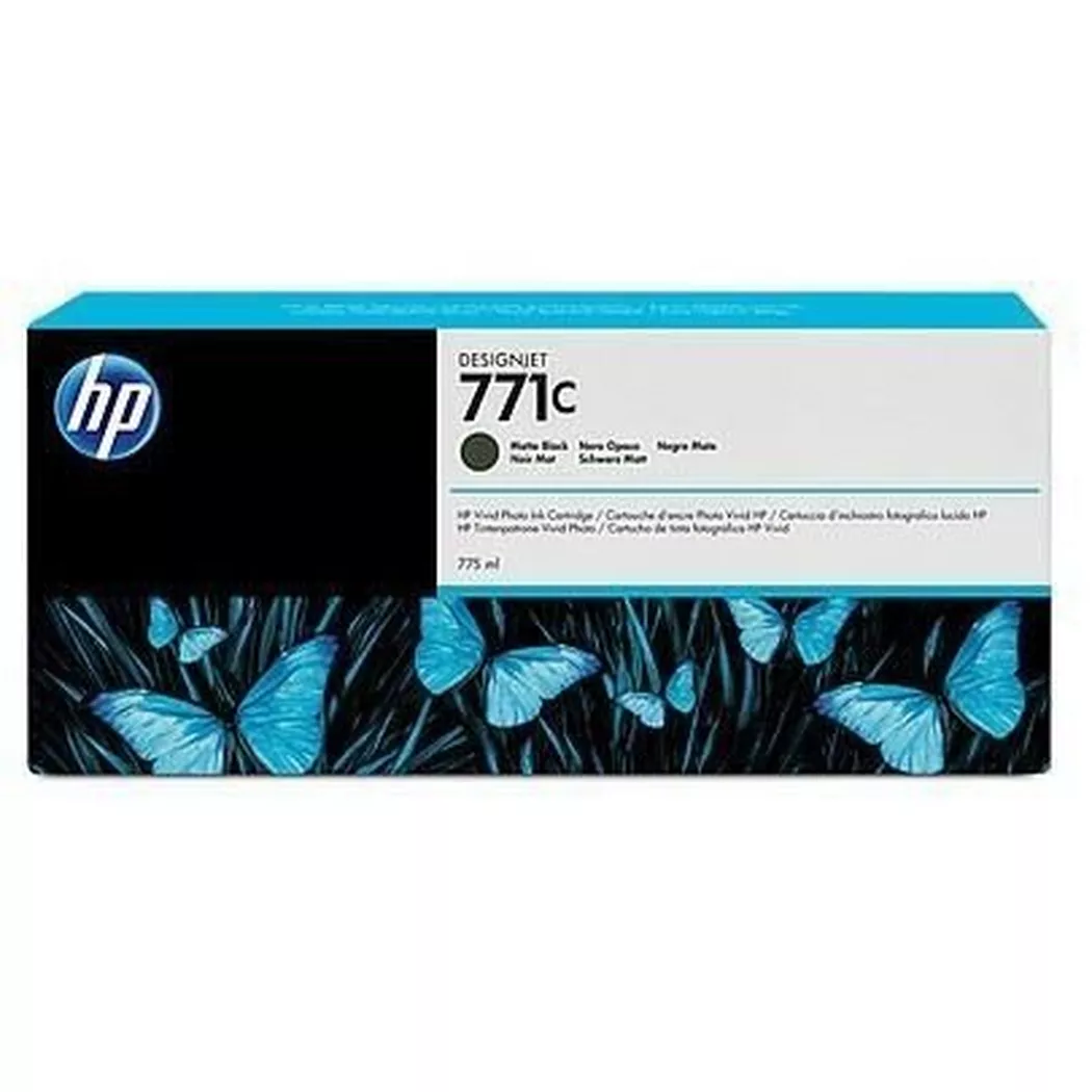 Hewlett-Packard – HP Tintenpatrone 771C matte black B6Y07A DesignJet Z6200 775ml, One Size