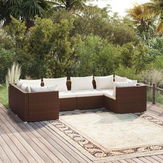 VidaXL set salotto da giardino Polirattan  