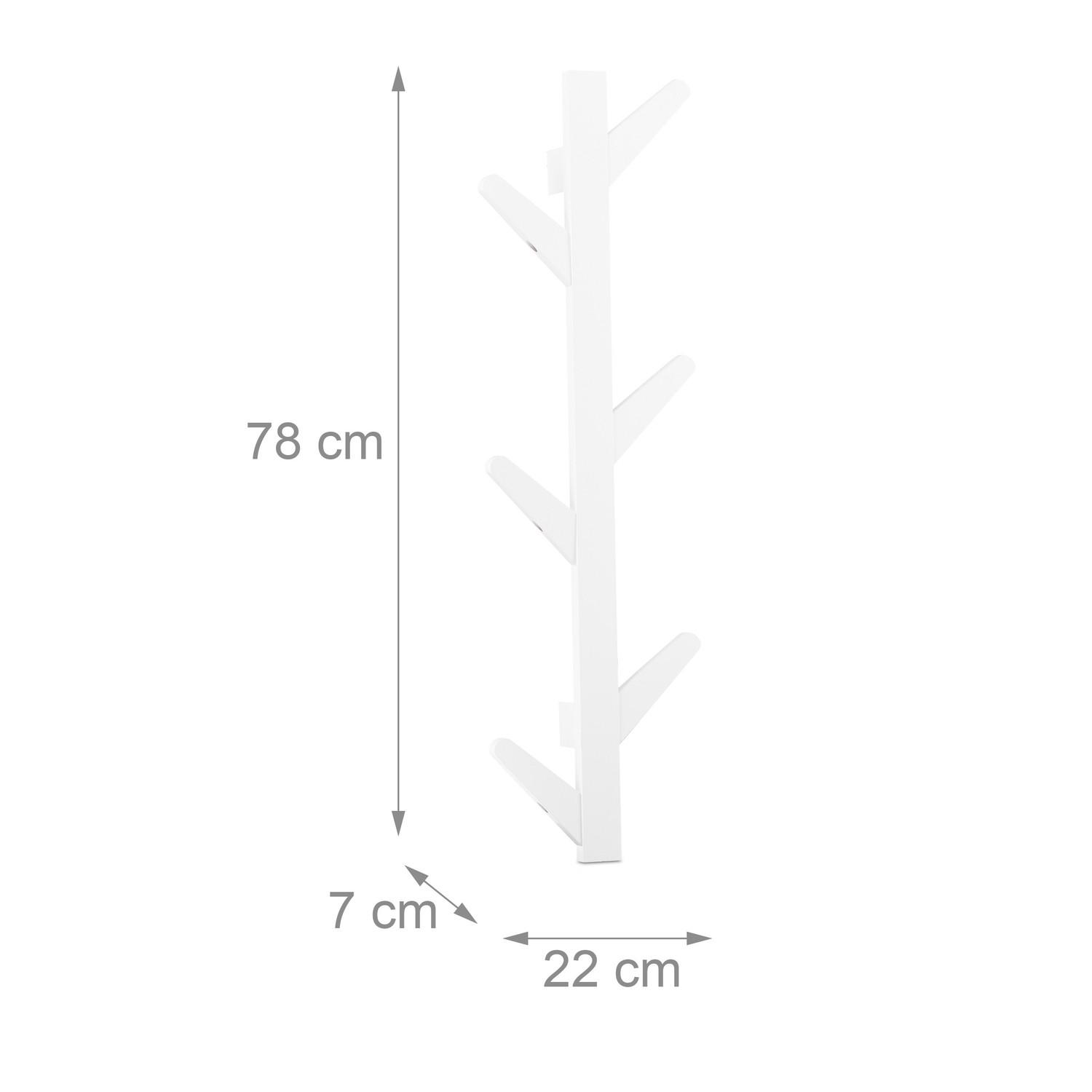 B2X Appendiabiti in bambù con 6 ganci  