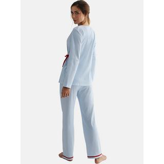 Selmark  Pyjama Hose Oberteil cache-coeur Langarm Rayas 