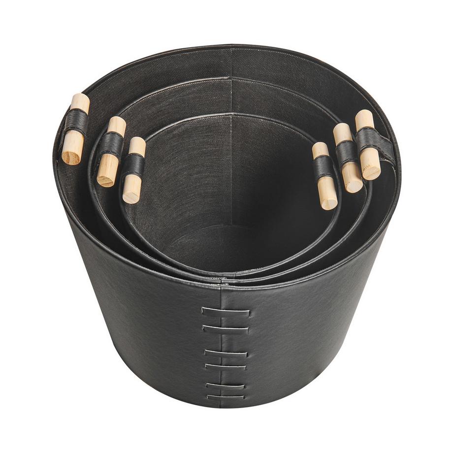 Beliani Korb, Büroaccessoires en Pelle sintetica Moderno ARAM  