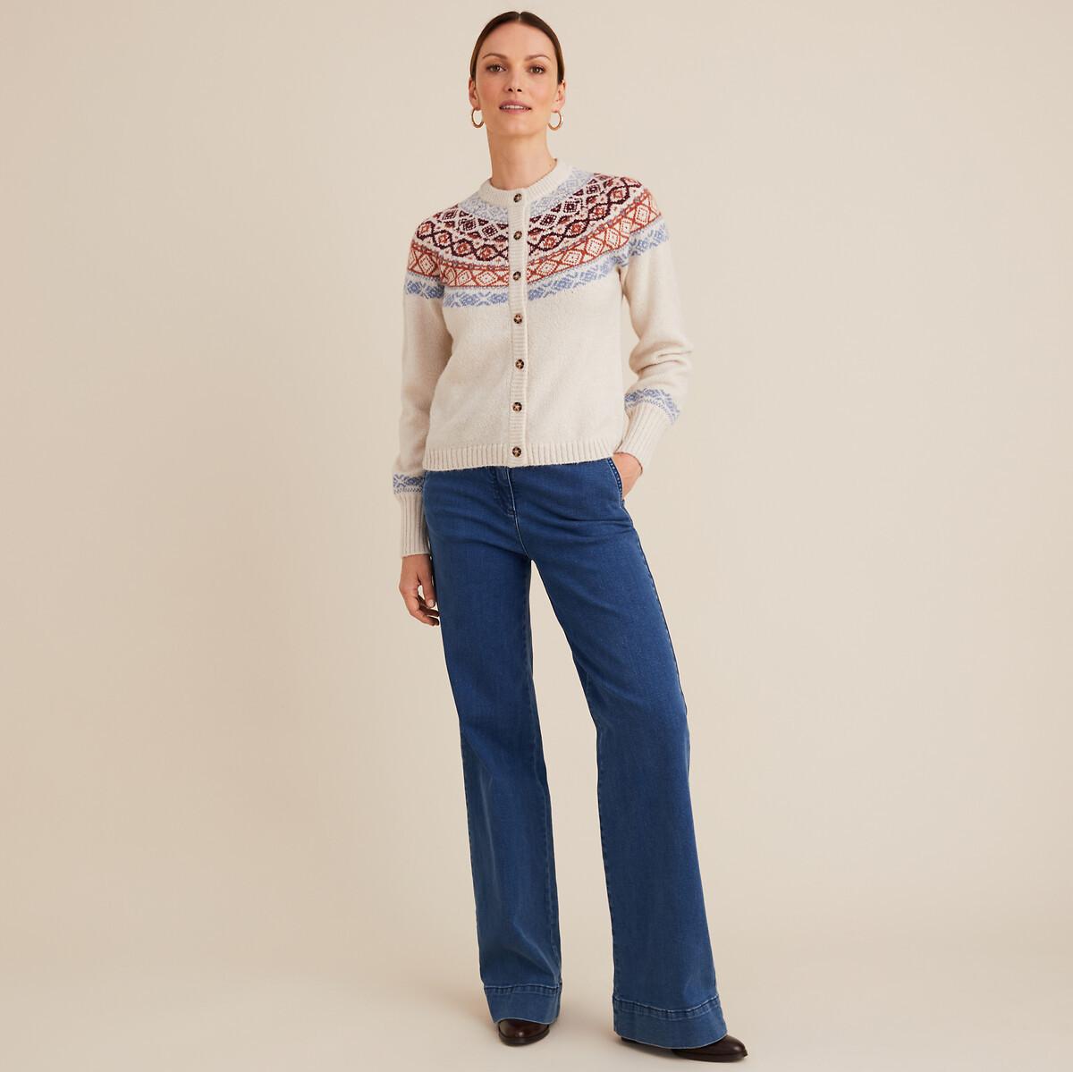 La Redoute Collections  Cardigan en grosse maille jacquard 