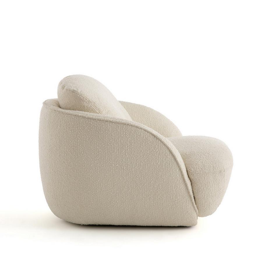 AM.PM Fauteuil boule XL tissu bouclette  