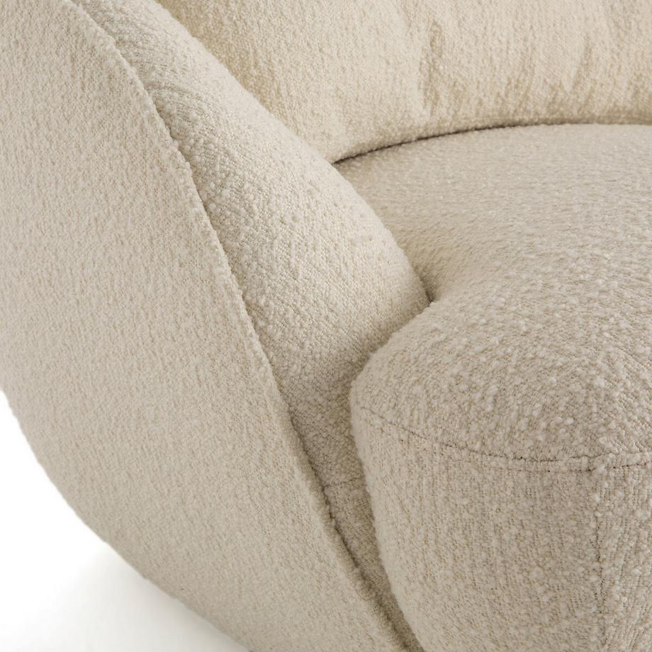 AM.PM Fauteuil boule XL tissu bouclette  