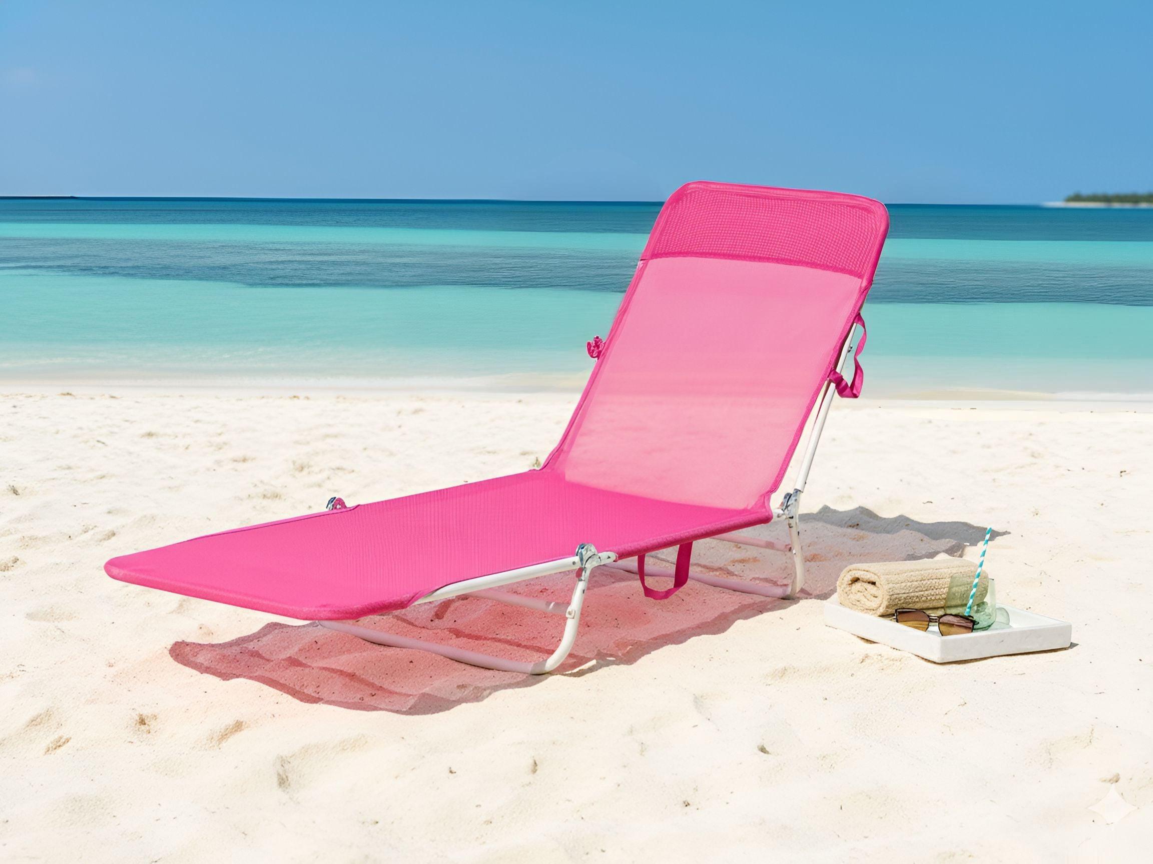 Beliani Lettino Prendisole en Tessuto a rete Moderno KASTORIA  