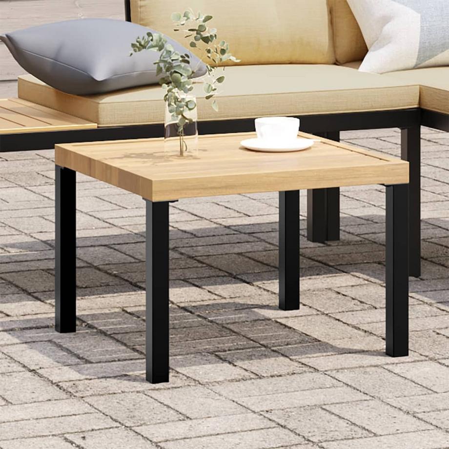 VidaXL Table basse de jardin acier  