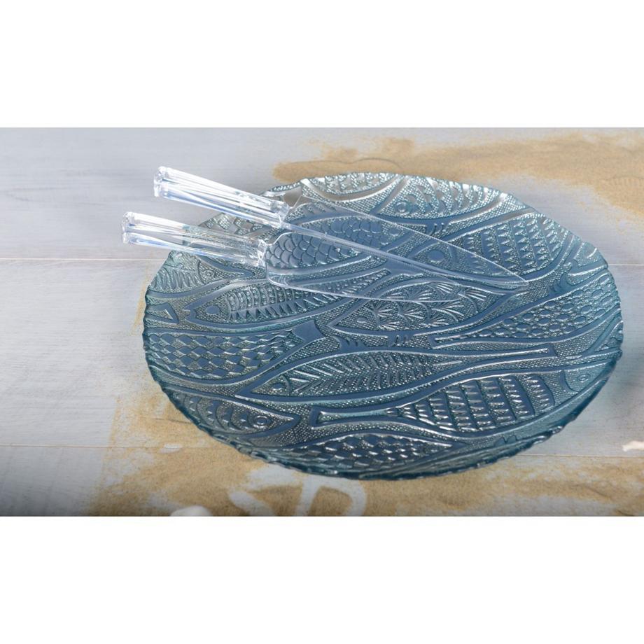 Aulica  PLAT ROND POISSON BLEU CLAIR 32.5CM 