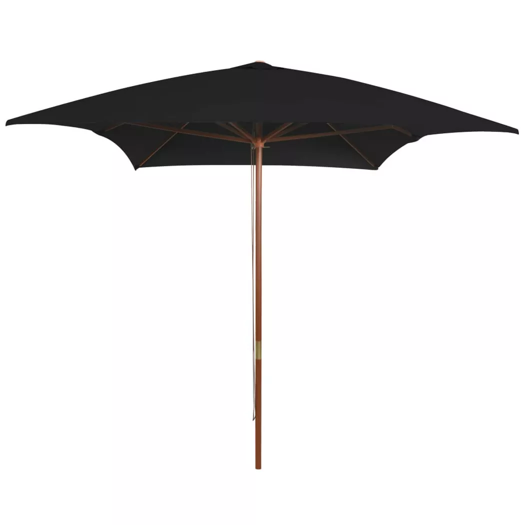 VidaXL - ombrellone da giardino, One Size, Nero