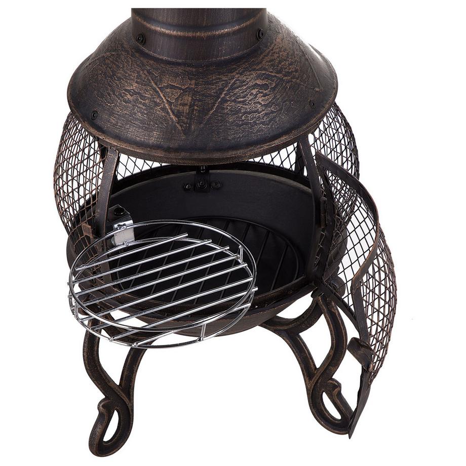 Beliani Grill-Feuerstelle aus Stahl TACORA  