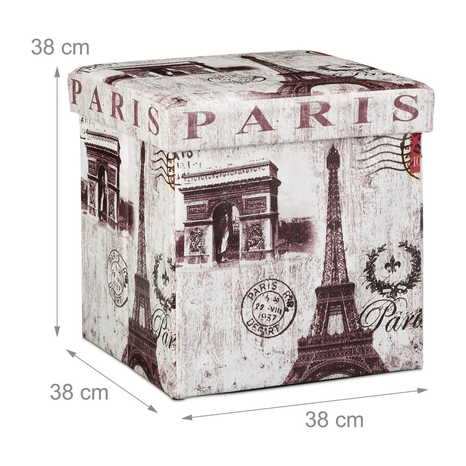 B2X Sgabello con vano contenitore Motivo Trend  