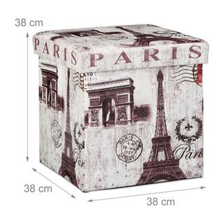 B2X Sgabello con vano contenitore Motivo Trend  