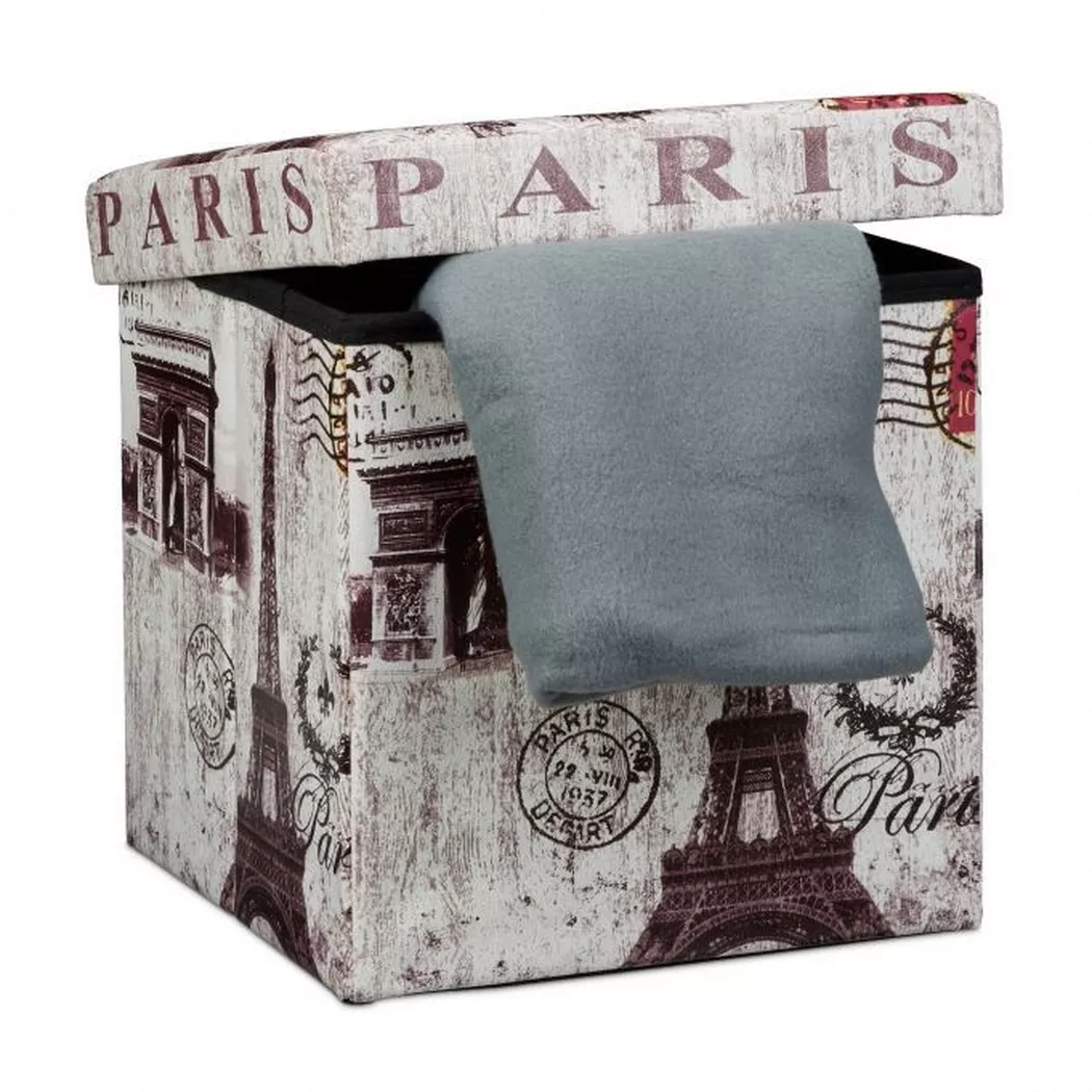 B2X - Sgabello con vano contenitore Motivo Trend, 39X41CM