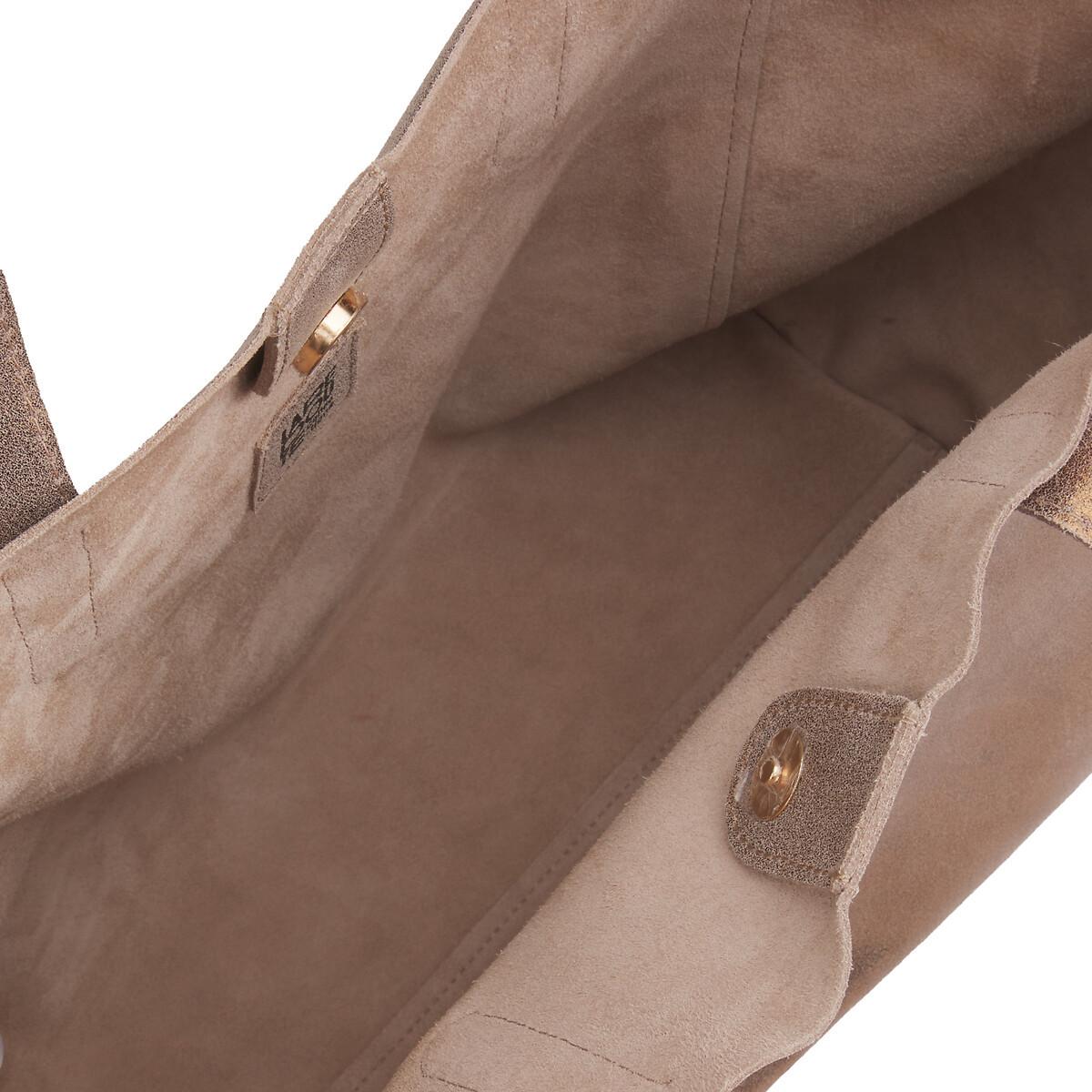 La Redoute Collections Borsa shopper morbida in pelle iridescente  