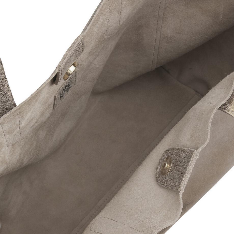 La Redoute Collections Weicher irisierender Leder Shopper  