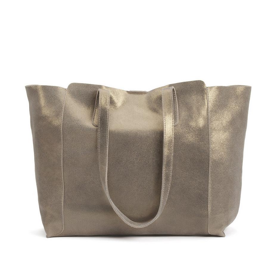 Sac cabas souple en cuir irisé