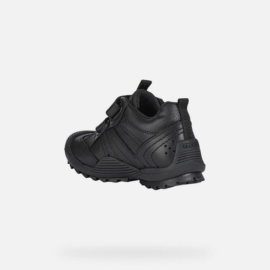 GEOX Savage Baskets en Cuir Lisse  