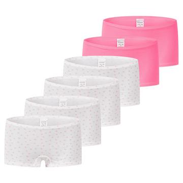 6er Pack Kids Girls 95/5 Organic Cotton - Shorts