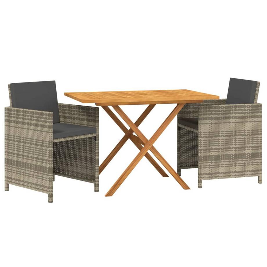 VidaXL set da pranzo da giardino Polirattan  