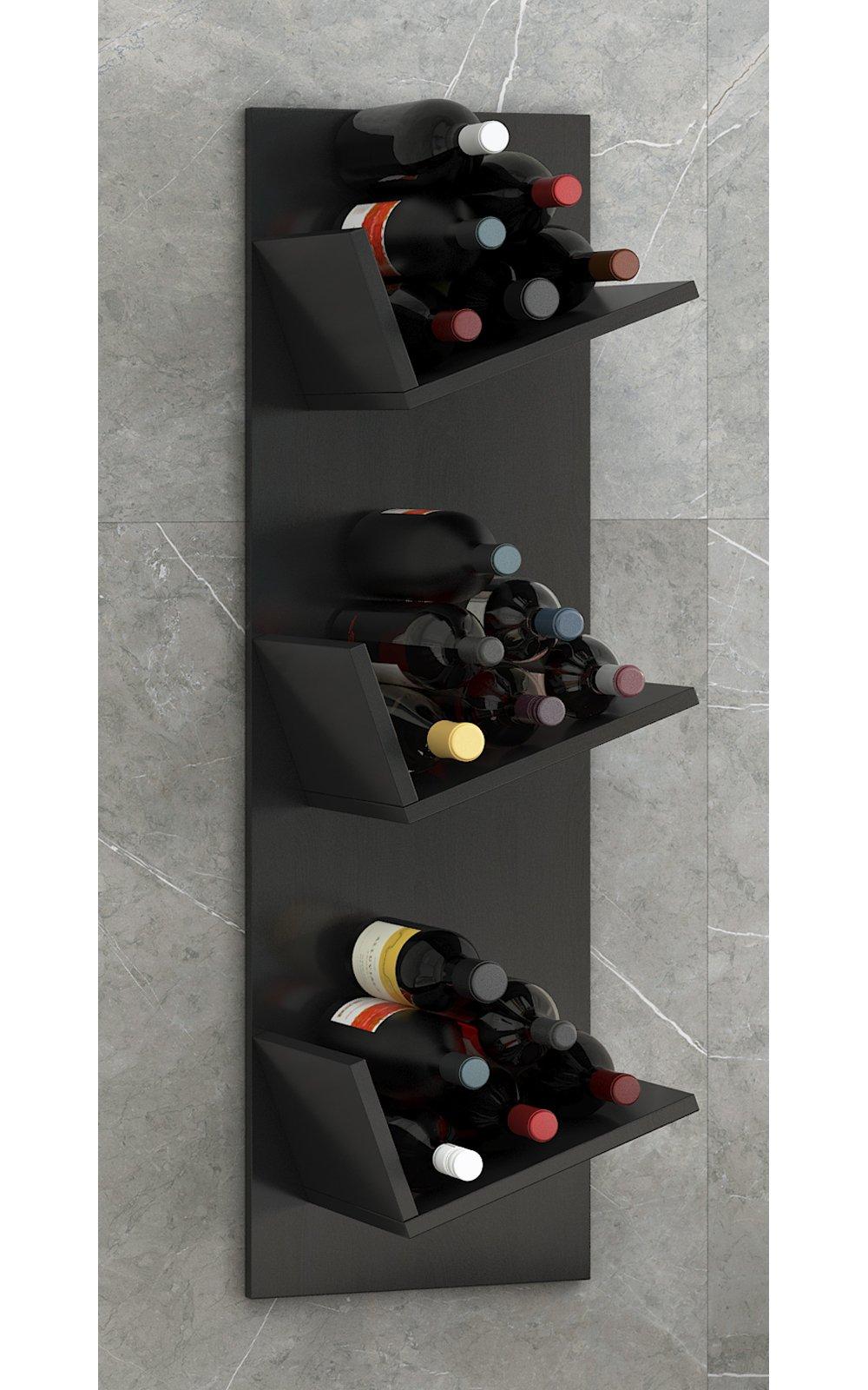 VCM Holzregal hängend | platzsparendes Regal | Maße: 106 x B. 33 x T. 26 cm | Elegantes Regal hängend | Aufbewahrungsregal | Bücherregal | Wandboard  Wein  