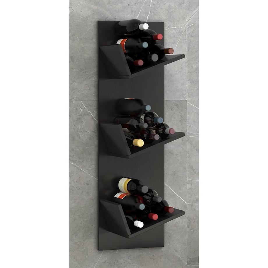 VCM Holzregal hängend | platzsparendes Regal | Maße: 106 x B. 33 x T. 26 cm | Elegantes Regal hängend | Aufbewahrungsregal | Bücherregal | Wandboard  Wein  