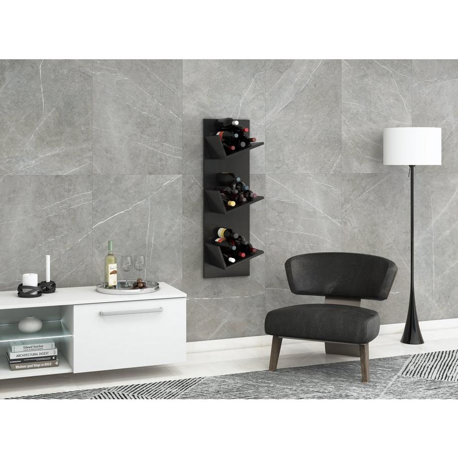 VCM Holzregal hängend | platzsparendes Regal | Maße: 106 x B. 33 x T. 26 cm | Elegantes Regal hängend | Aufbewahrungsregal | Bücherregal | Wandboard  Wein  