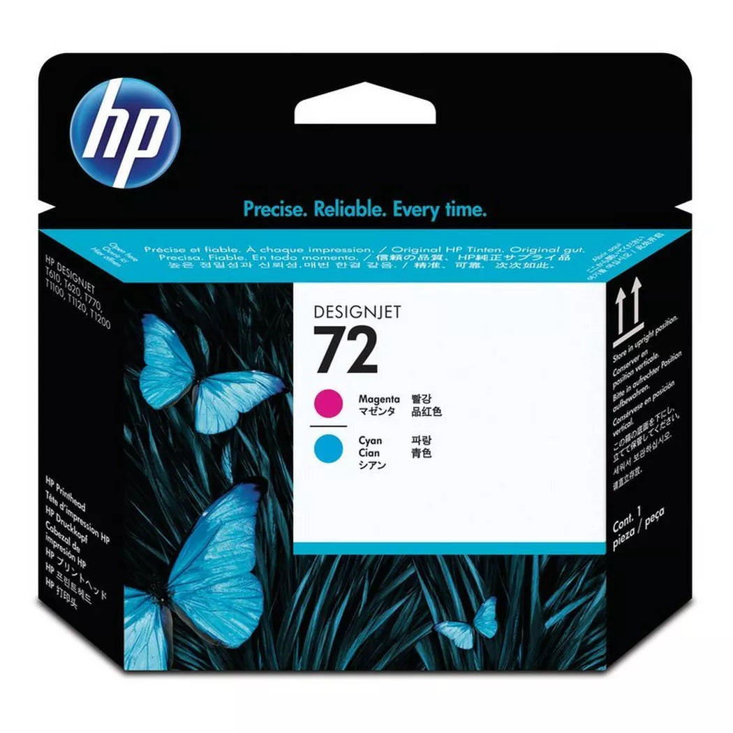 HP Tête d'impr. 72 magenta/cyan C9383A DesignJet T1100