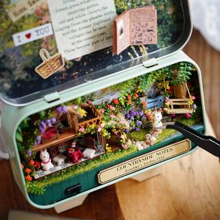 Activity-board  DIY Miniatur Haus Kit in Box zu bauen, Handmade Mini Theater Craft Kit, Kreative Craft Geschenke 