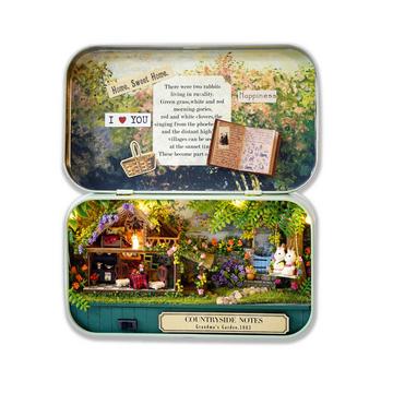 Kit de maison miniature DIY dans une boîte à construire, kit d'artisanat de mini théâtre fait à la main, cadeaux artisanaux créatifs