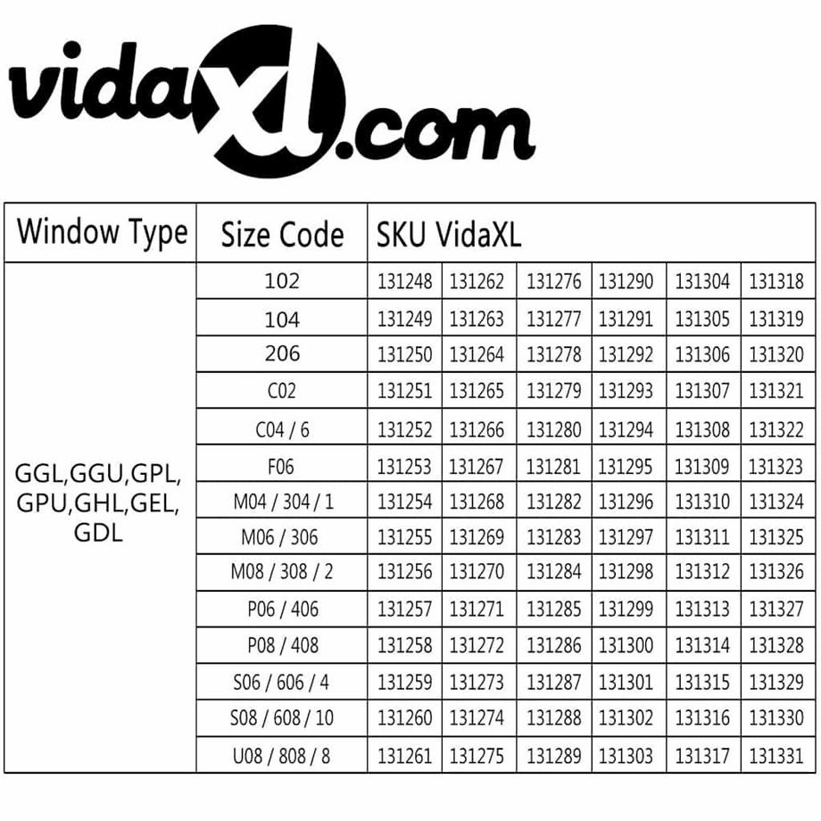 VidaXL  Store tissu 