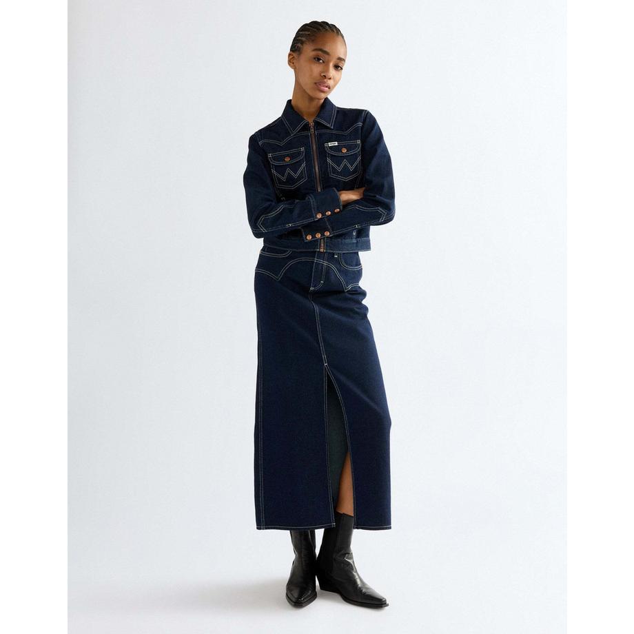 Wrangler Jupe en jean Western Midi  