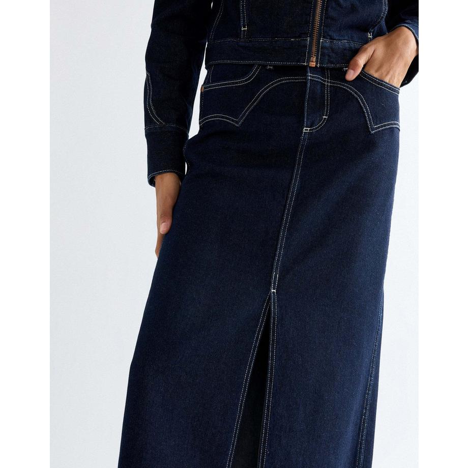 Wrangler Jupe en jean Western Midi  