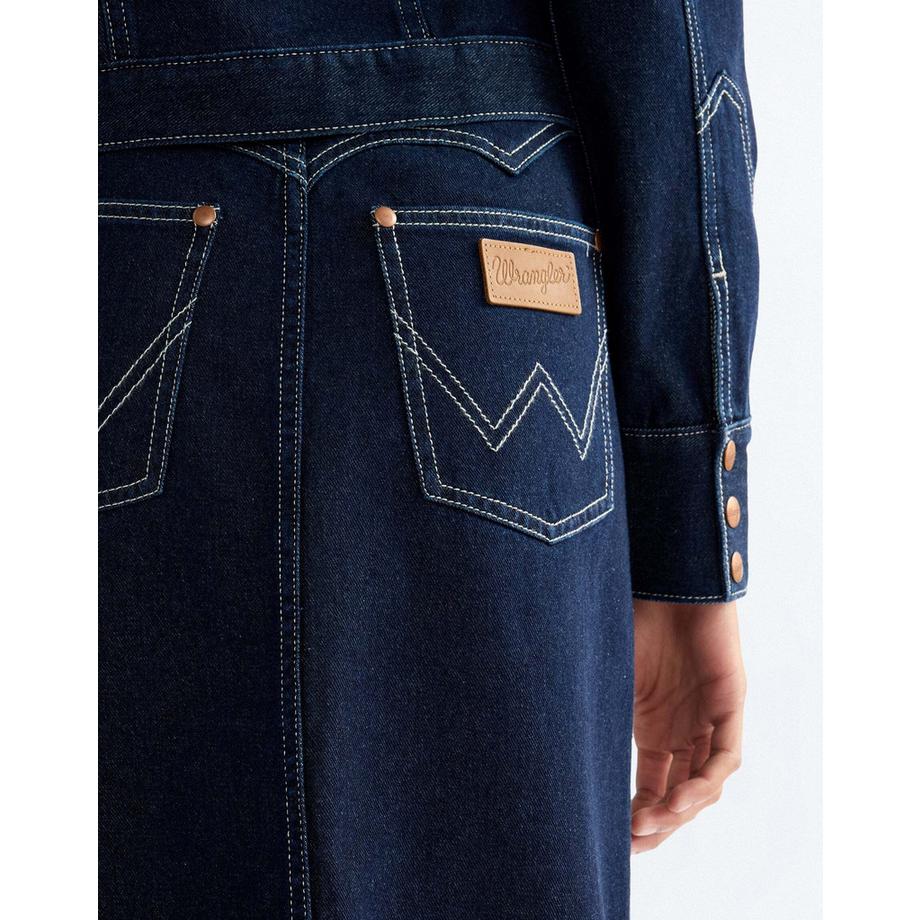 Wrangler Jupe en jean Western Midi  