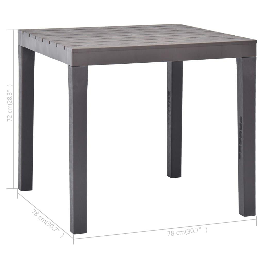 VidaXL Table de jardin plastique  