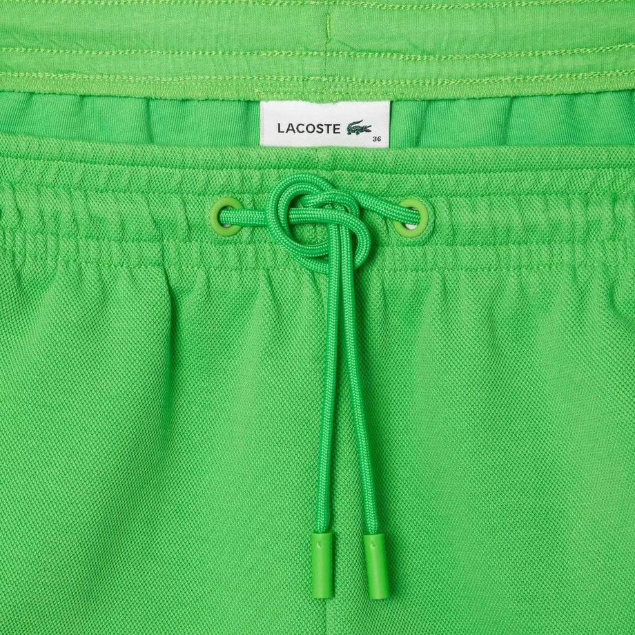 LACOSTE Short in Piqué con Pannelli a Contrasto  
