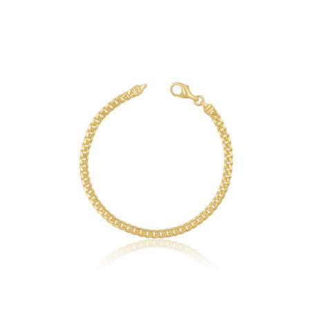 MUAU Schmuck  Bracelet Panzer Gelbgold 750, 5.2mm, 19cm 