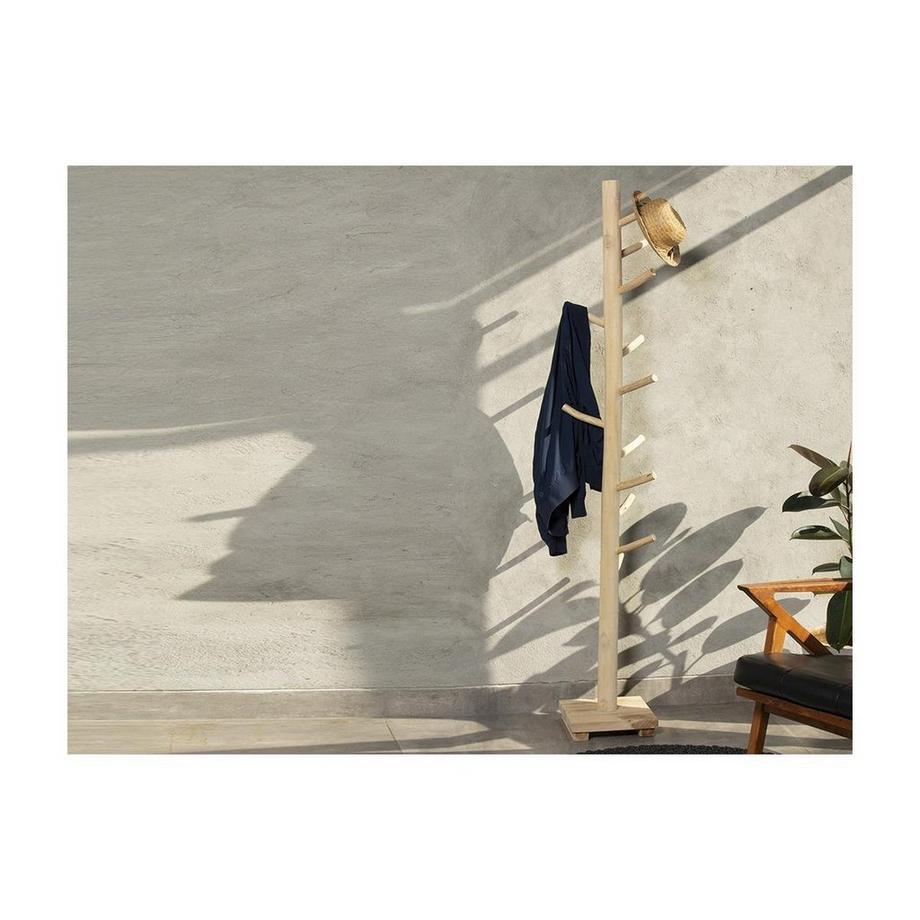 Vente-unique Porte-manteaux  en bois de teck - Coloris : Naturel - LIPALIA  