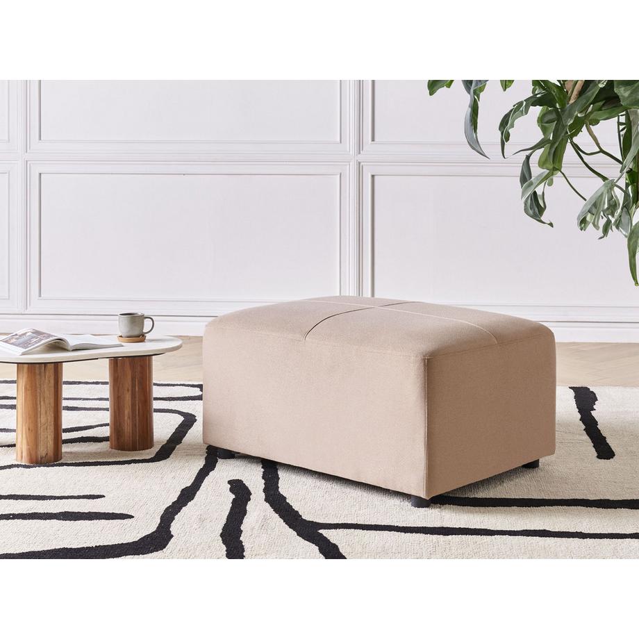 Beliani Ottoman en Tissu Traditionnel KOHLO  