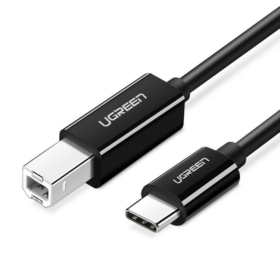 Cavo per stampante Ugreen da USB-C a USB-B 2.0 da 2 m - Nero