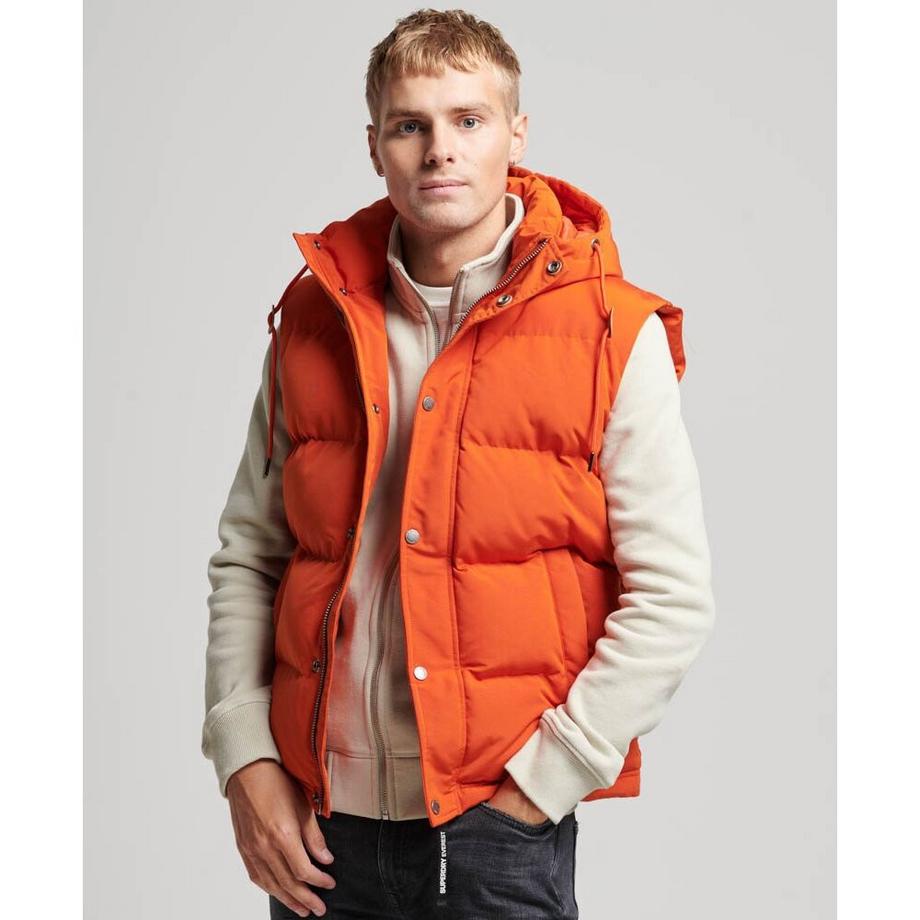 Superdry Everest Gilet Imbottito con Cappuccio  