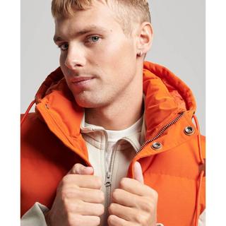 Superdry  daunenweste mit kapuze everest 