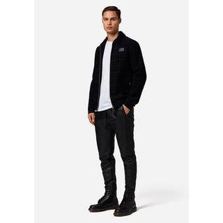 RICANO  Pantalon en cuir pour hommes Mike, pantalon de jogging en cuir avec fermeture éclair à la cheville 