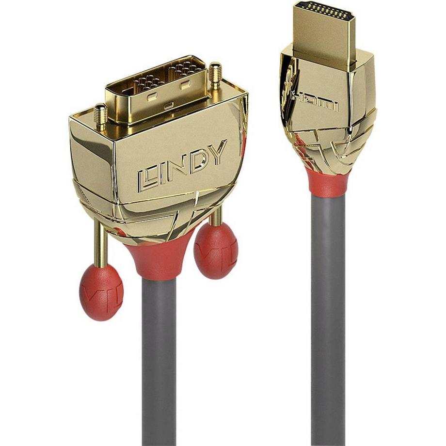 LINDY  LINDY 3m HDMI an DVI Kabel, Gold Line 