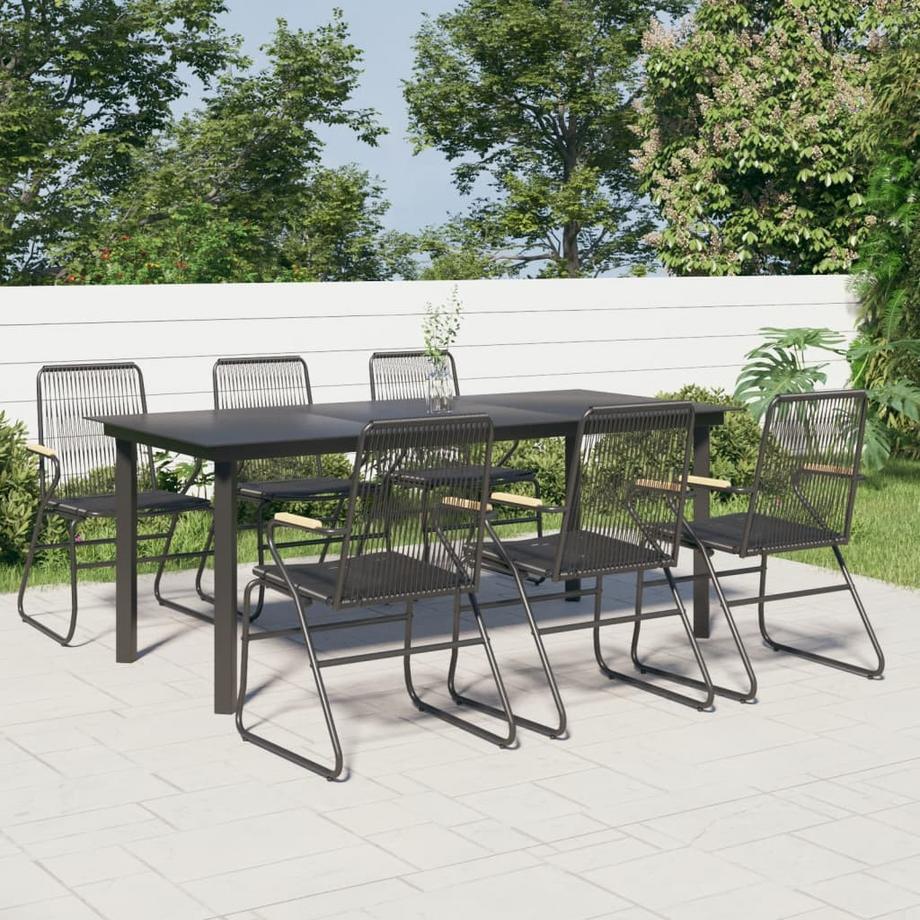 VidaXL Ensemble à manger de jardin pvc  