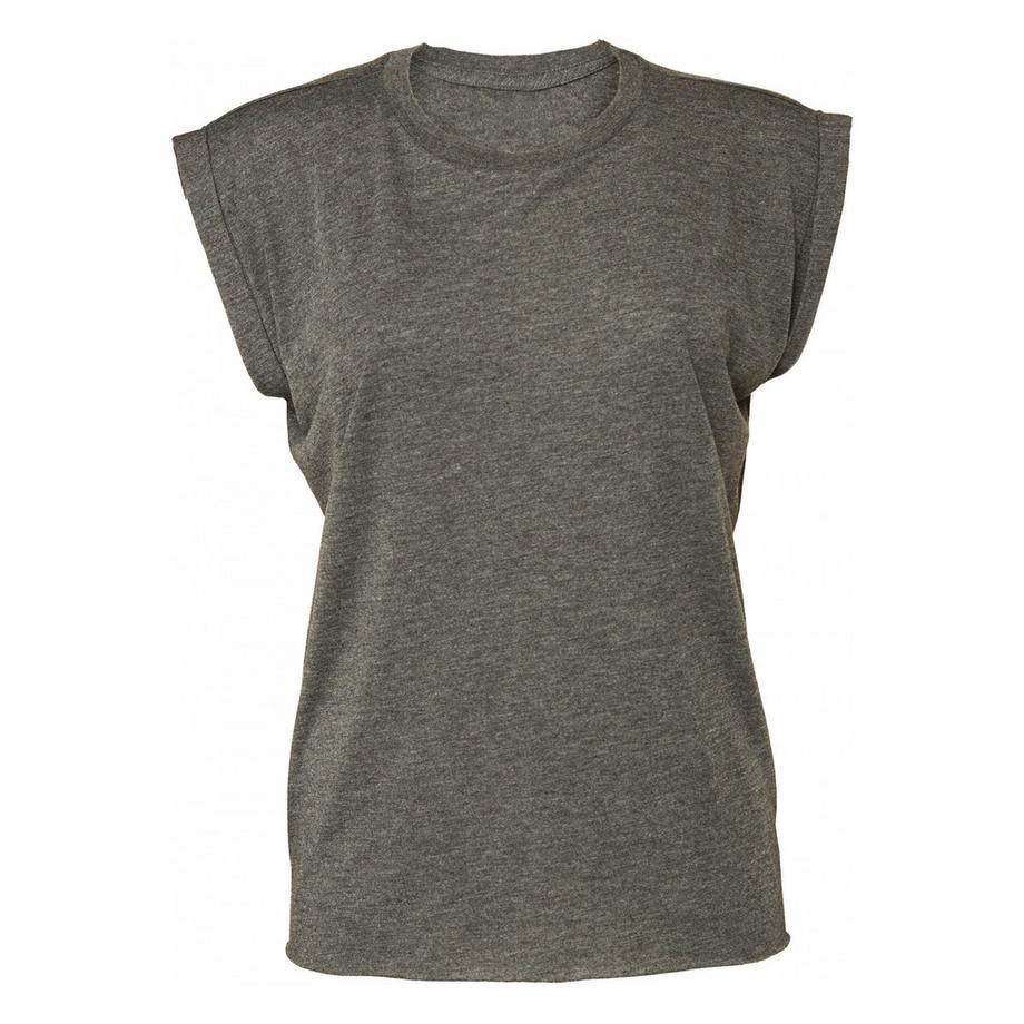 Bella + Canvas Flowy T-Shirt mit Rollärmeln  