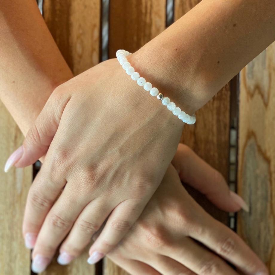 Balibay  Melania  Armband mit Mondsteinen und 925 Silber 