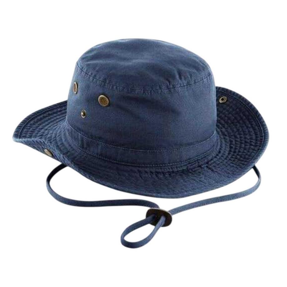 Chapeau D'été Uni En Toile Avec Sangle Ajustable Outback