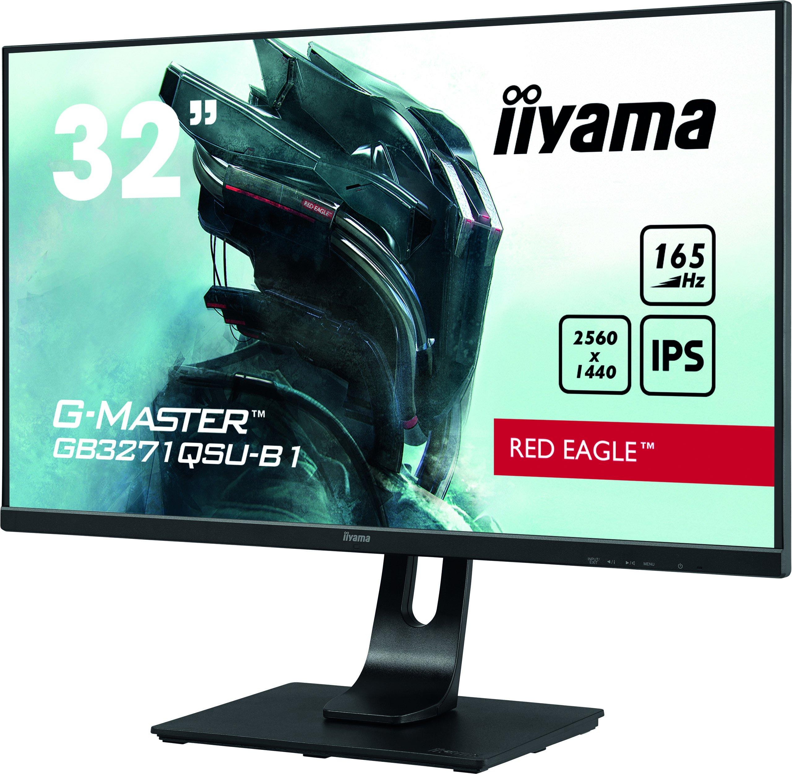 Iiyama  G-Master GB3271QSU-B1 Red Eagle, 80 cm (31,5 Zoll), 165Hz, FreeSync, IPS - 2x DP, 2x HDMI 